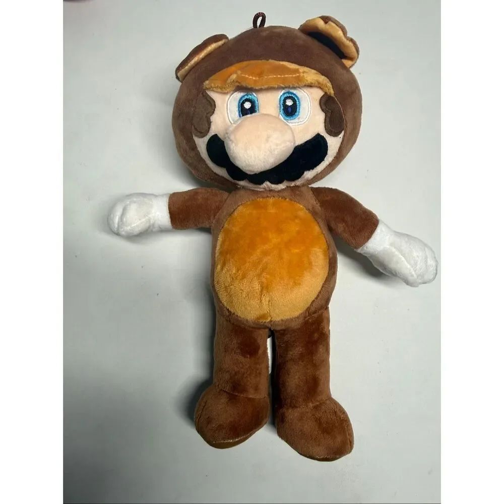 NWOT Super Mario Tanooki Suit Mario Raccoon Giant Plush 12” Licensed Nintendo